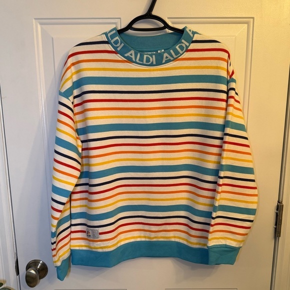 ALDI Gear 2024 Capsule Collection Sweatshirt striped women’s M - Picture 1 of 5